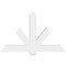 Ekena Millwork Kennewick Architectural Grade PVC Gable Bracket, 60"W x 37 1/2"H x 4"D x 6"F, 15/12 Pitch GBP060X38X0406KEN00 - alternate 2